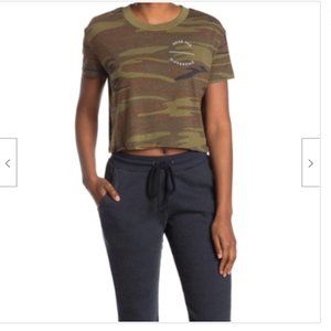 ALTERNATIVE Women's Camo T-Shirt Green L